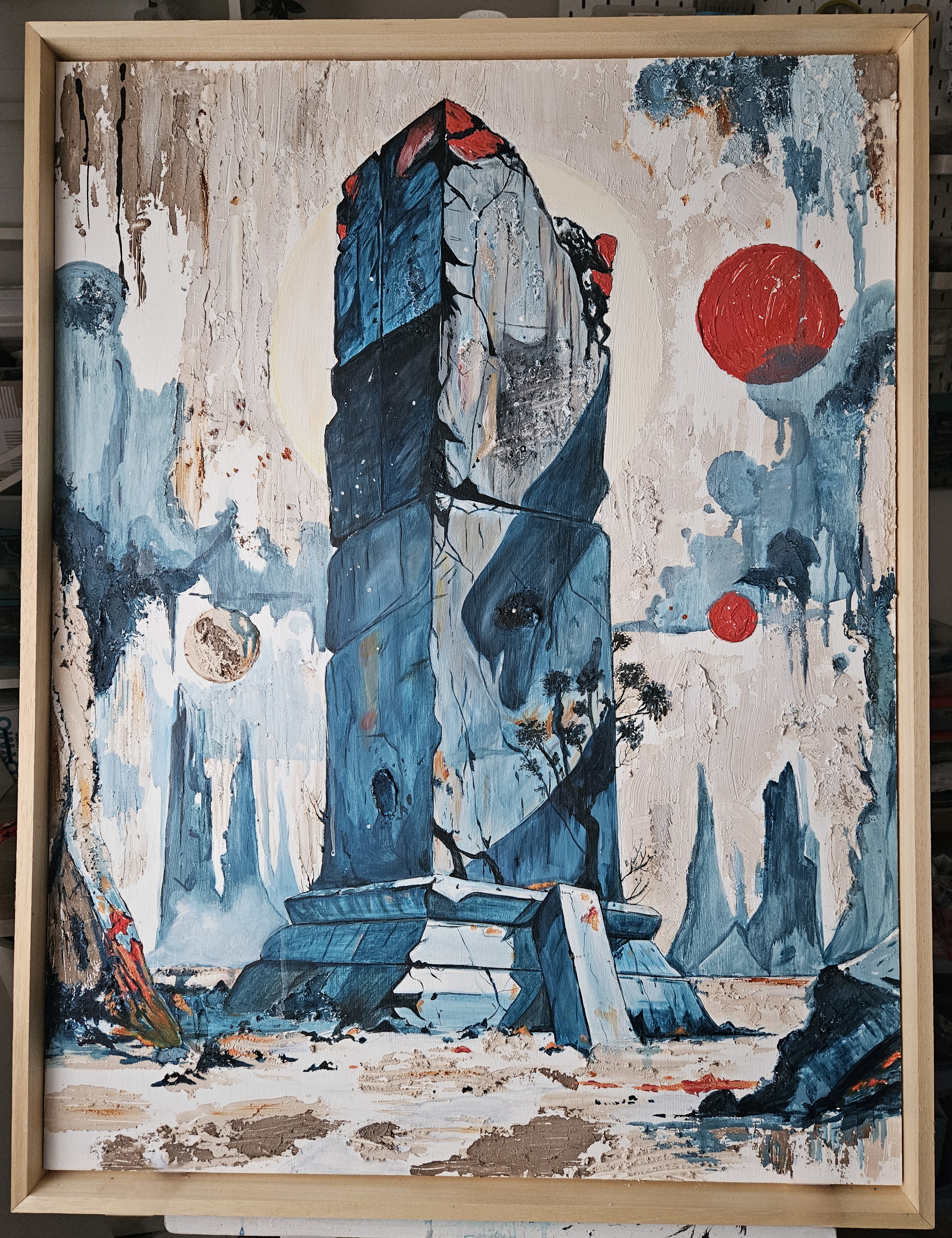 Obra de gran formato de la serie Ruinas de Triz Jordán